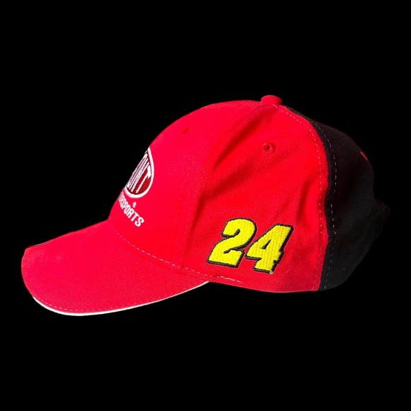 DuPont Motorsport a Winners Circle Jeff Gordon #24 Cap Adjustable Dad Hat Flames - Picture 4 of 8